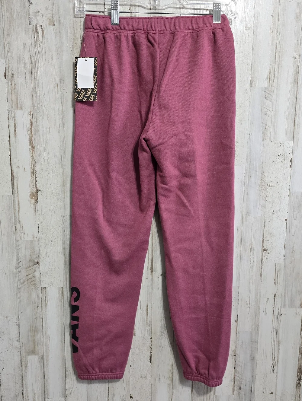 Vans Pink Black Kids Flying V Graphic Joggers Size Large